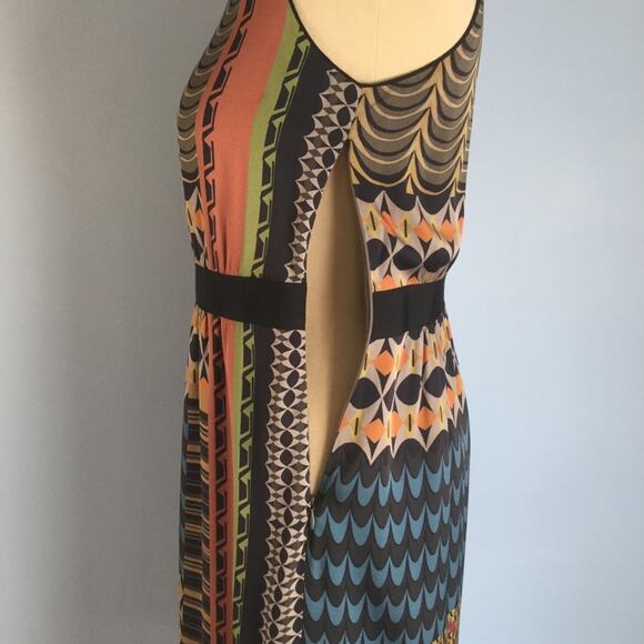 Classiques Entier 8 Stretch Silk Sheath Dress Geo - Picture 6 of 8